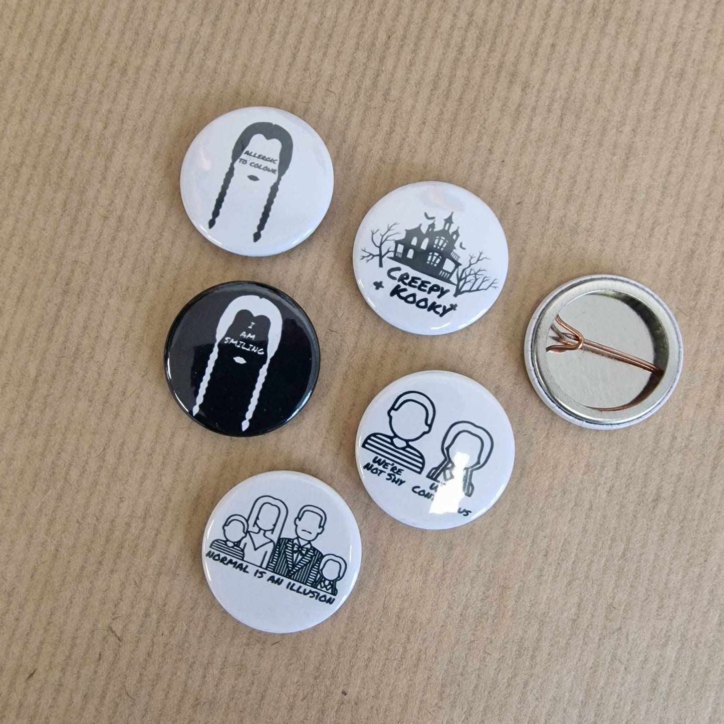 Addams Badge Pack