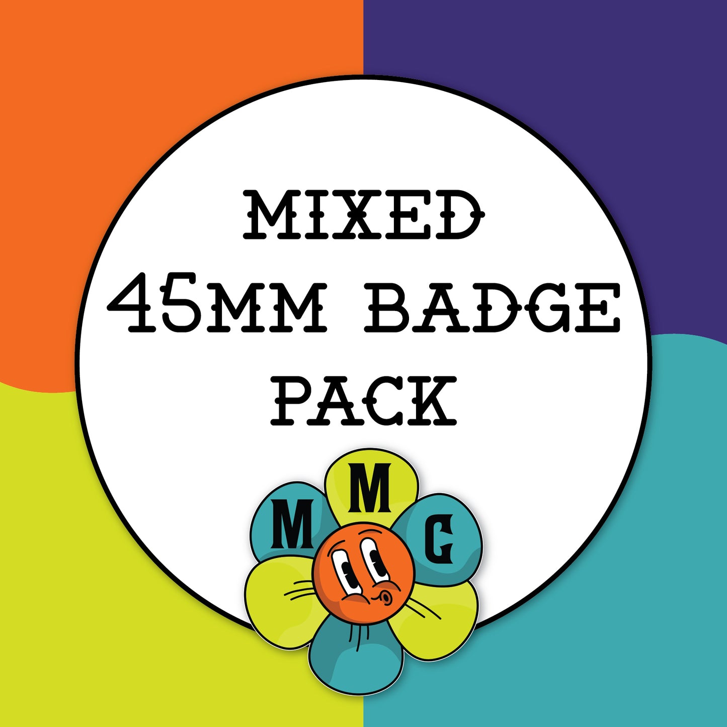 Mixed Badge Pack 45mm