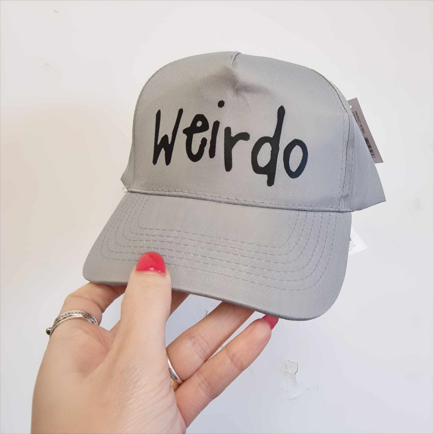 Clearance Grey Baseball Cap - Weirdo