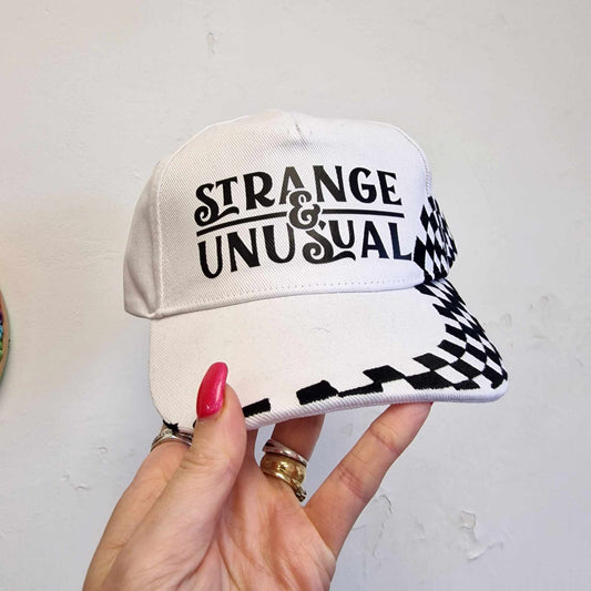 Clearance Checkerboard Baseball Cap - Strange & Unusual