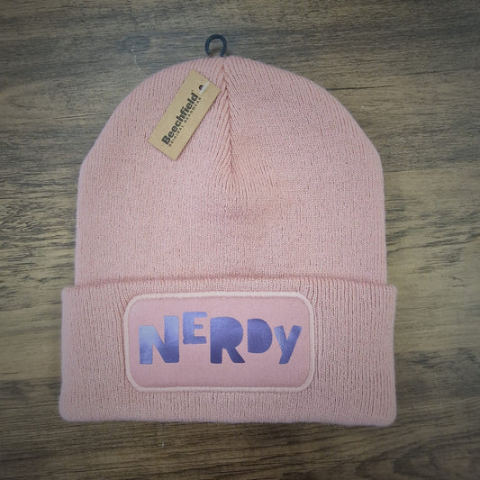 Clearance Beanie - Pink - Nerdy