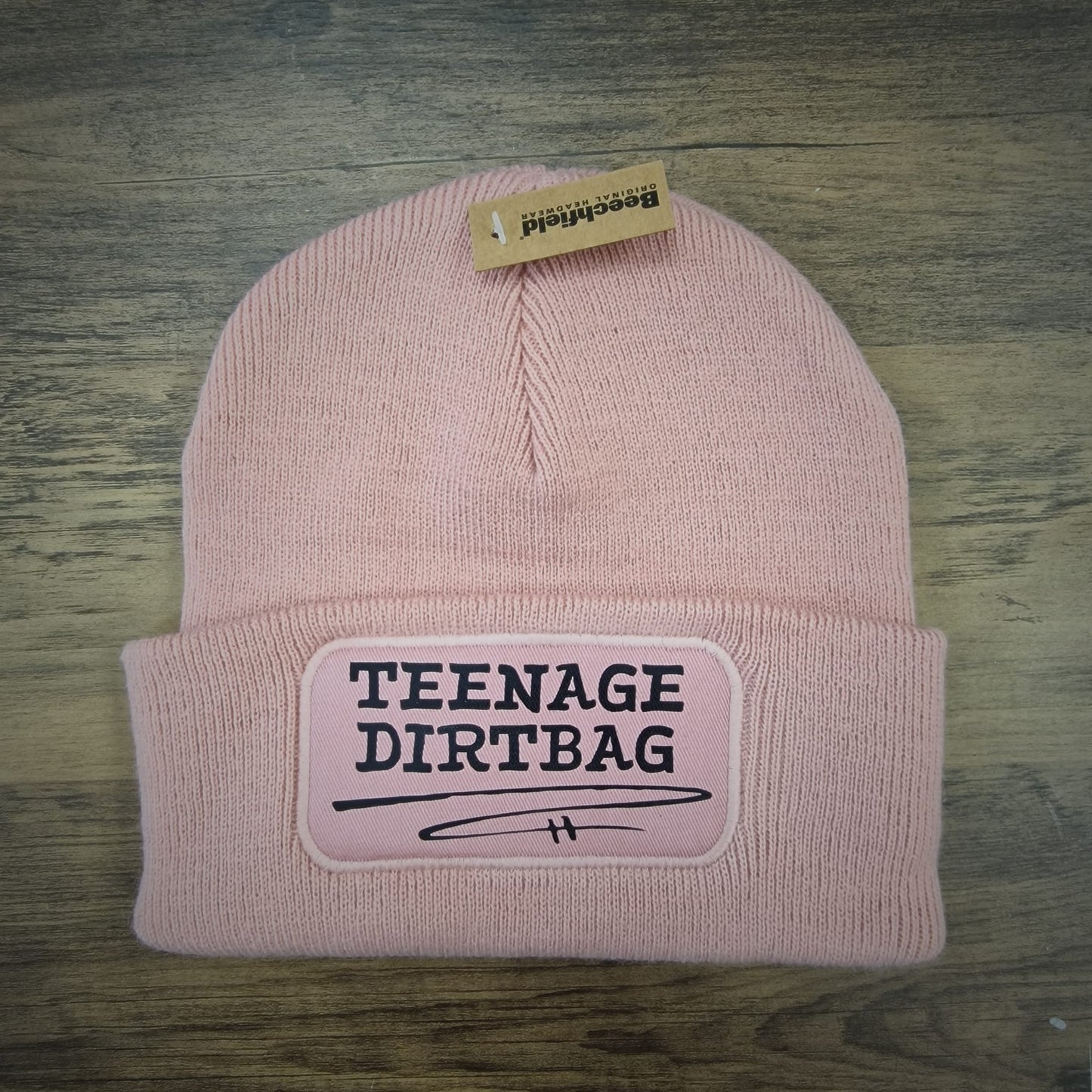 Clearance Beanie - Pink - Teenage Dirtbag