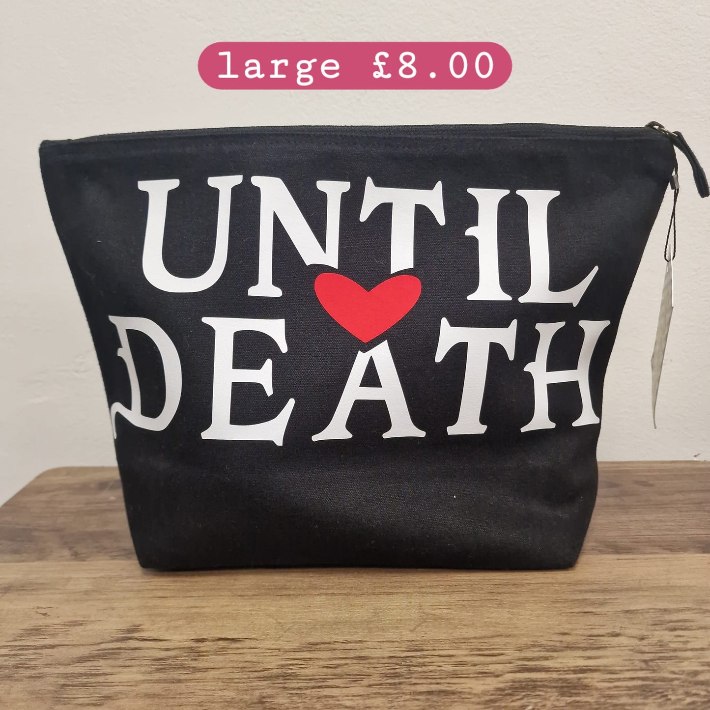 Clearance Large Beauty Bag - Until Death