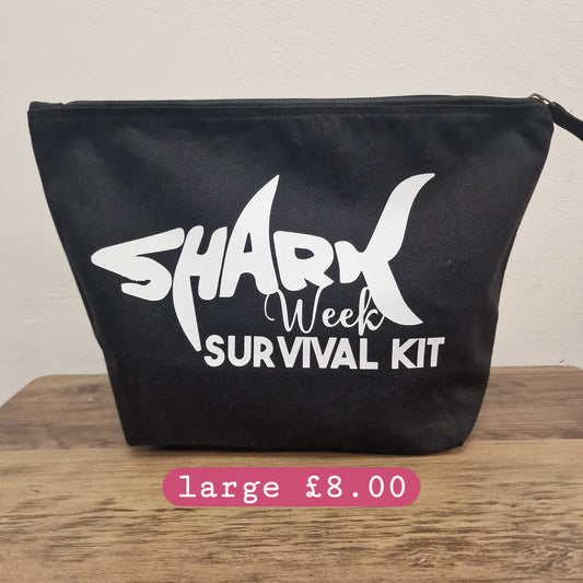 Clearance Large Beauty Bag - Shark Week