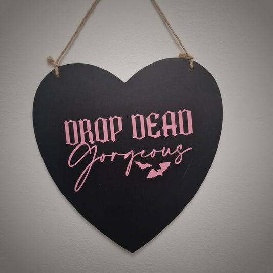 Clearance - Heart Plaques - Pink Drop Dead Gorgeous