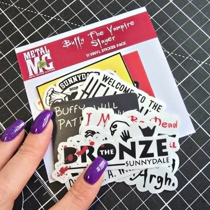 The Whole Gang MINI (BTVS) Vinyl Sticker Set