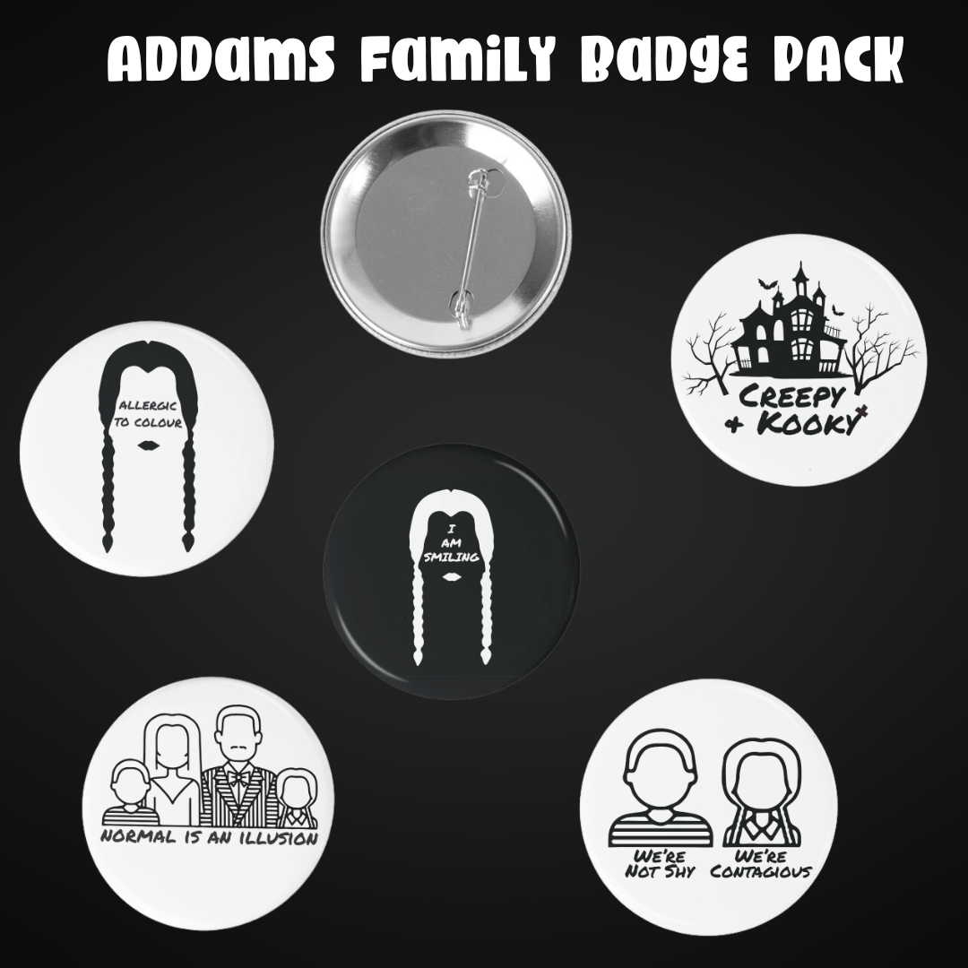 Addams Badge Pack