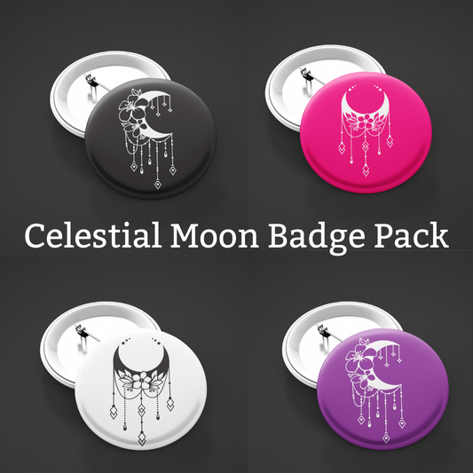 Celestial Moon Badge Pack