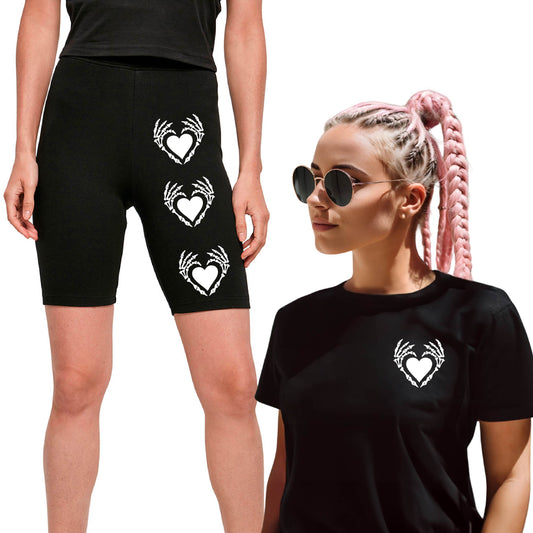 Bone Heart Co-Ord Shorts & Tee