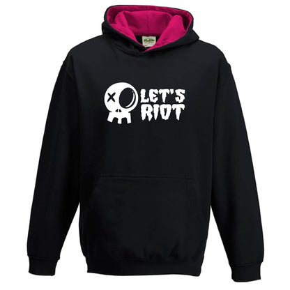 Kids Varsity hoodie -Let's Riot