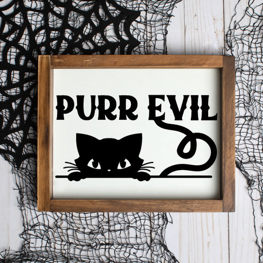 Purr Evil Archival Art Print