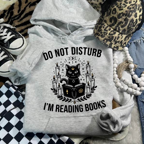 Reading Books Overhead Hoodie