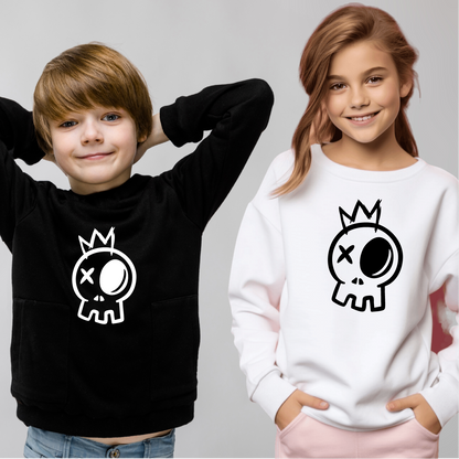 Kids Sweatshirt King Skull