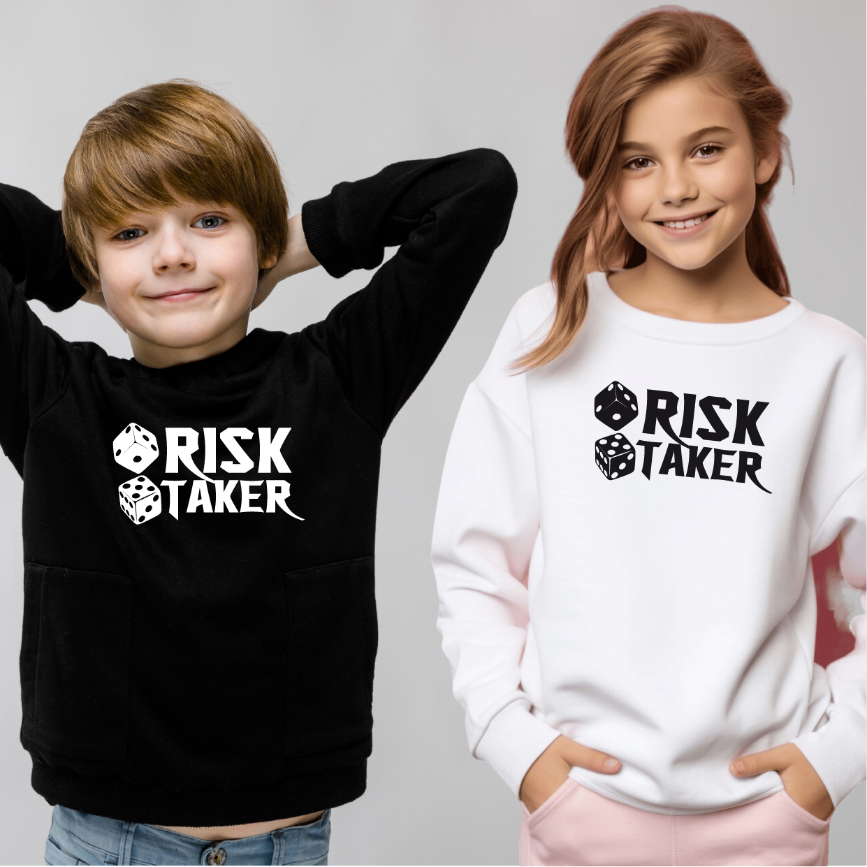 Kids Sweatshirt Risk Taker