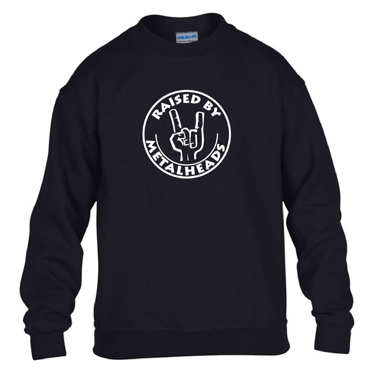 Kids Sweatshirt Raised by Metalheads