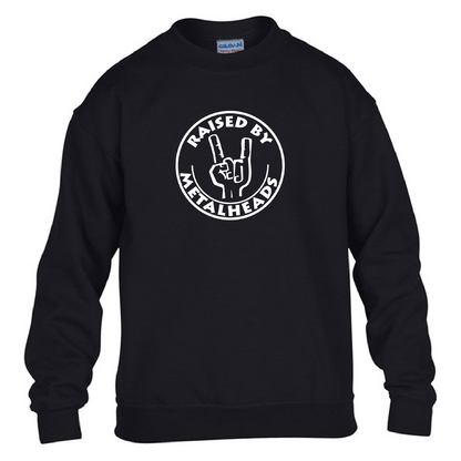 Kids Sweatshirt Raised by Metalheads