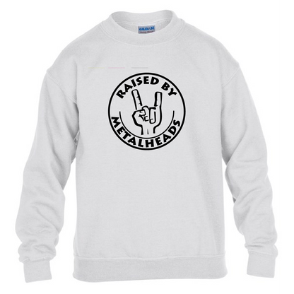 Kids Sweatshirt Raised by Metalheads