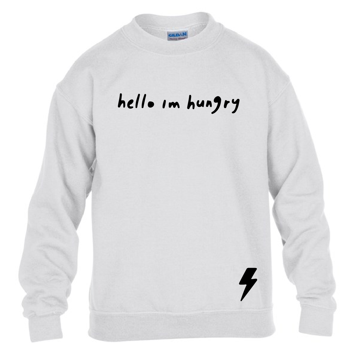 Kids Sweatshirt Hello I'm Hungry