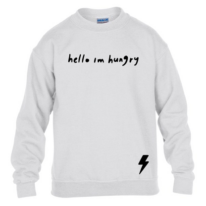 Kids Sweatshirt Hello I'm Hungry