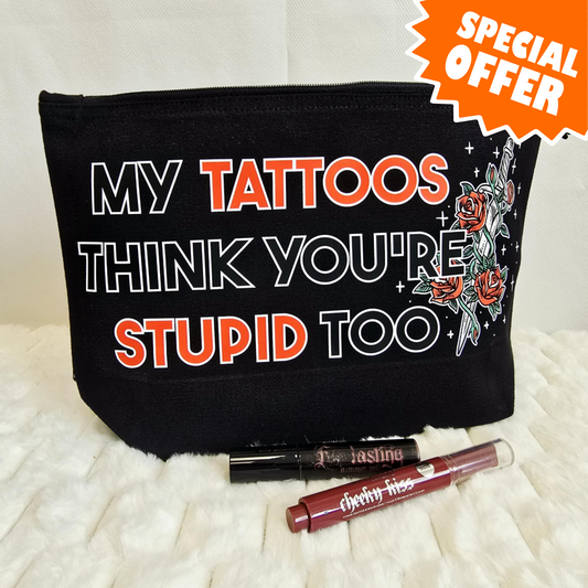 Stupid Tattoos - Recycled Luxe Canvas Bag