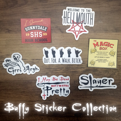 The Whole Gang (BTVS) Vinyl Sticker Set