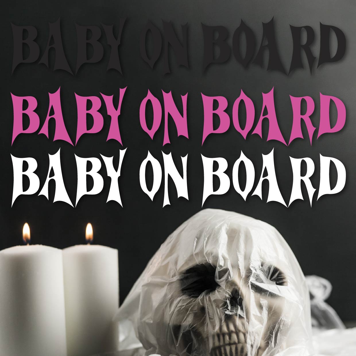 Baby On Board Text Decal