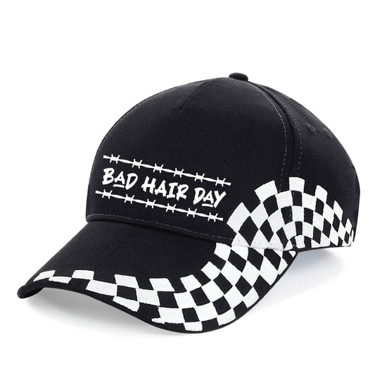 Checkerboard Baseball Cap - Bad Hair Day