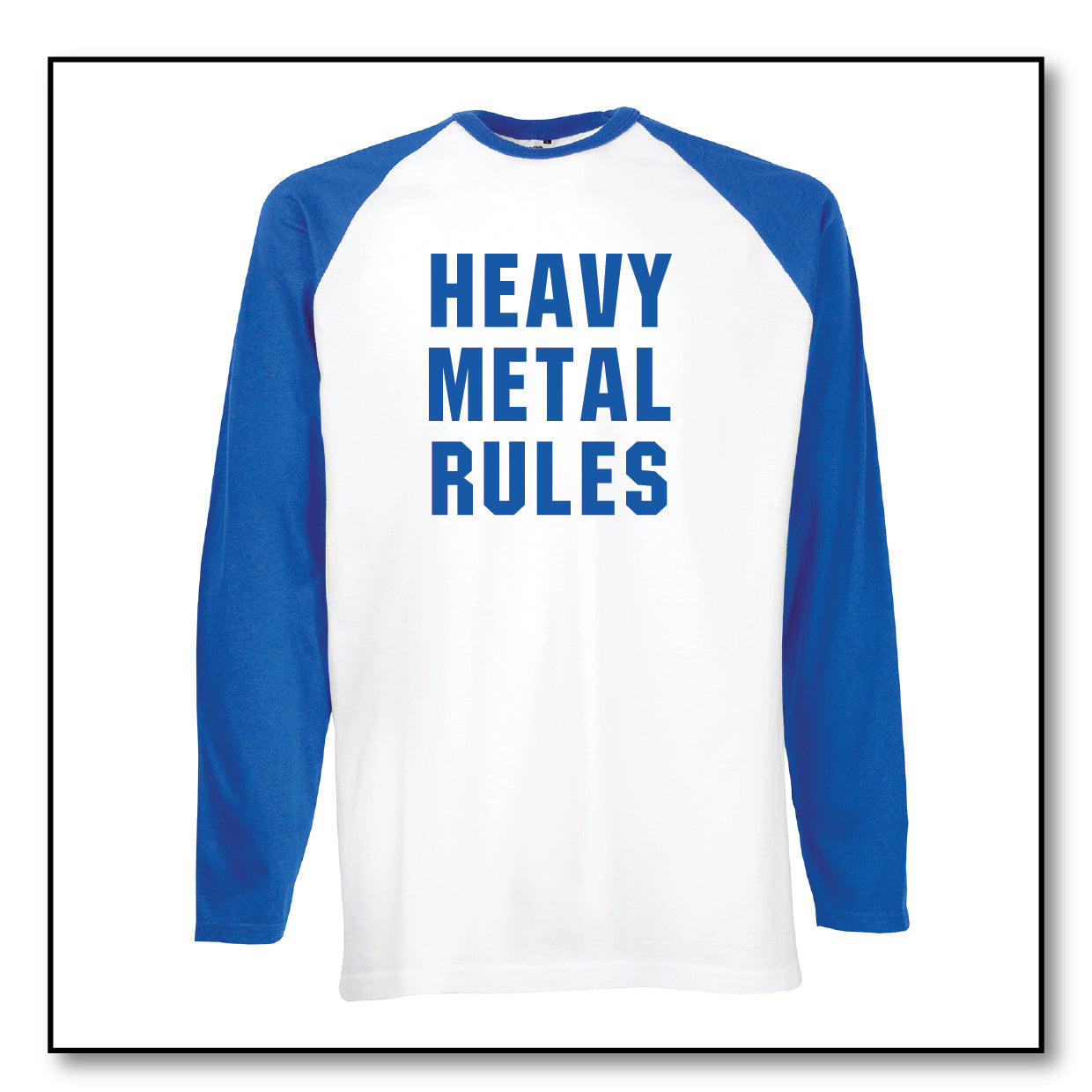 Heavy Metal Rules Baseball T-shirt