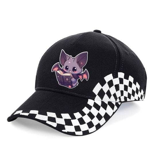 Checkerboard Baseball Cap - Batty Book