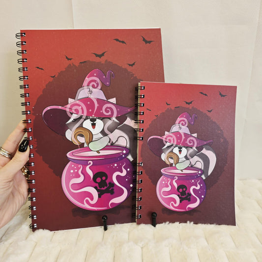 Witchy Racoon Notebook