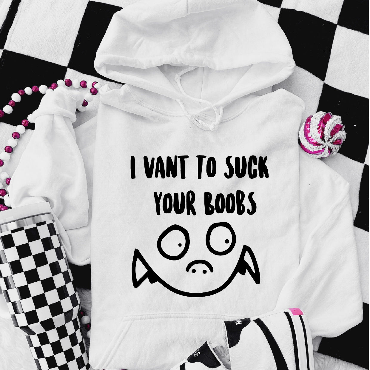 I Vant To Suck Your Boobs Overhead Hoodie