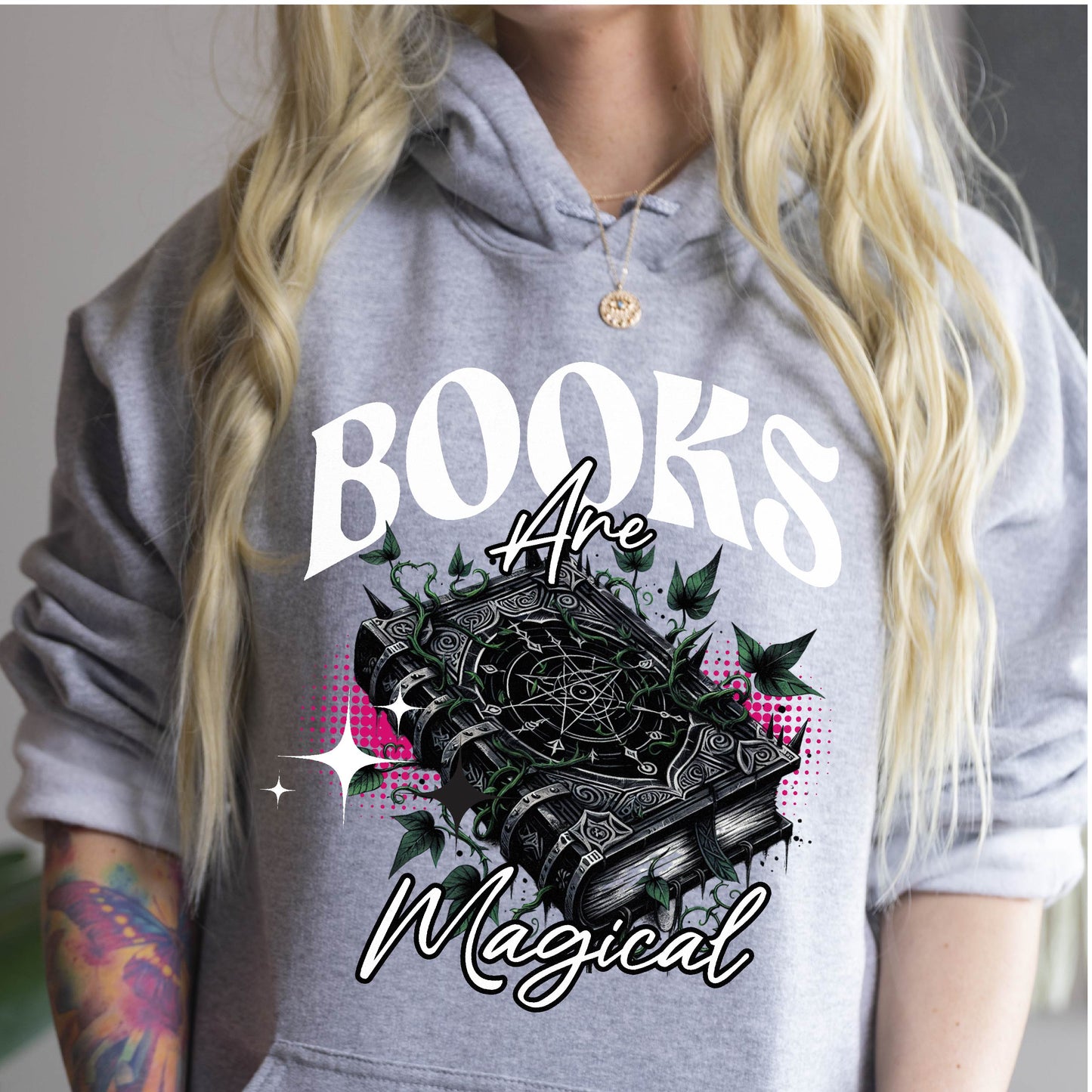 Books Are Magical Overhead Hoodie