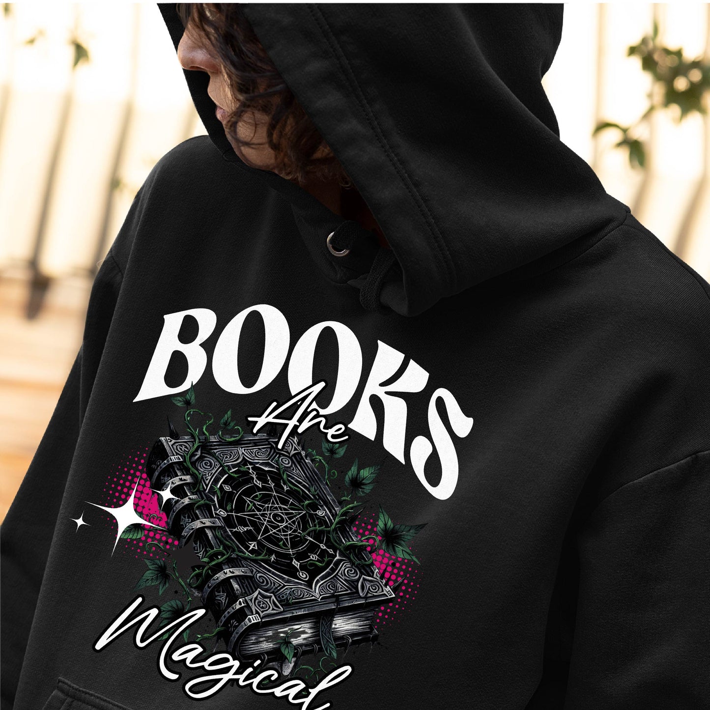 Books Are Magical Overhead Hoodie