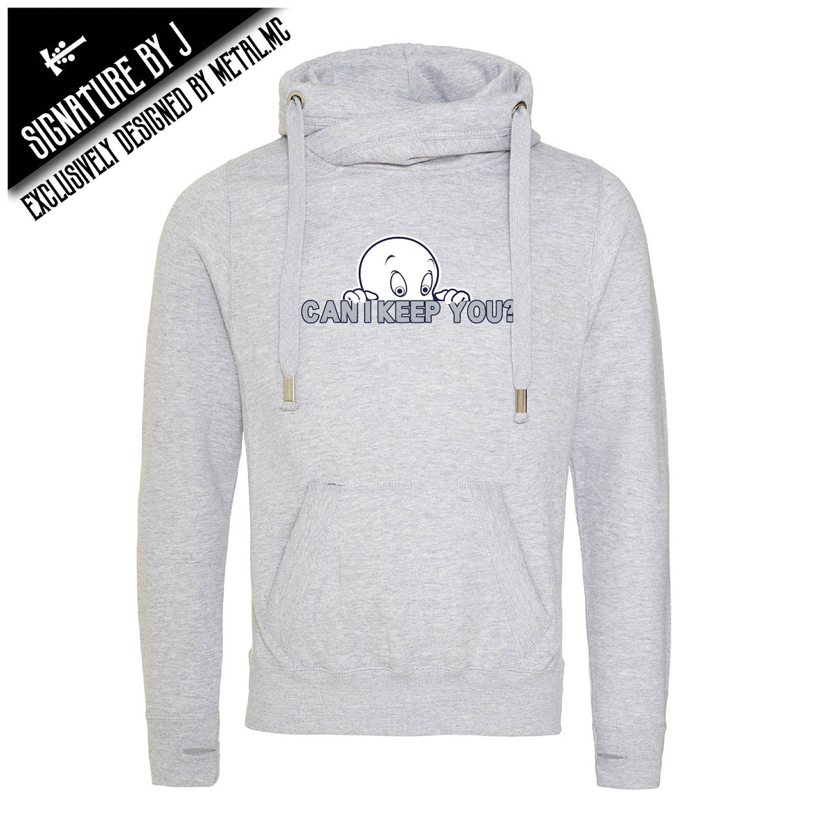 Can I Keep You Fitted Cross-Neck Hoodie