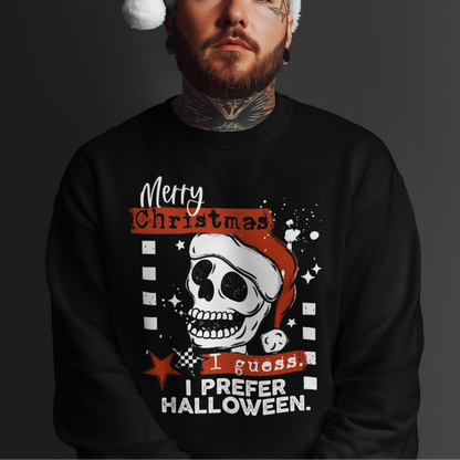 *New* I Prefer Halloween Christmas Sweatshirt