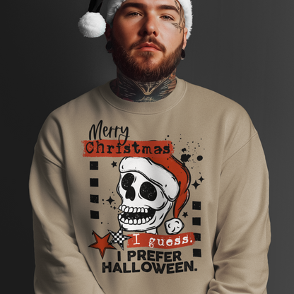 *New* I Prefer Halloween Christmas Sweatshirt