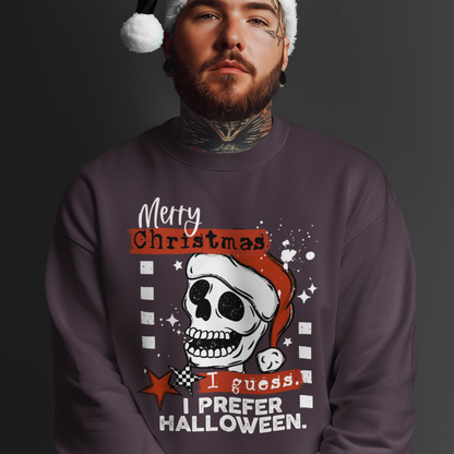 *New* I Prefer Halloween Christmas Sweatshirt