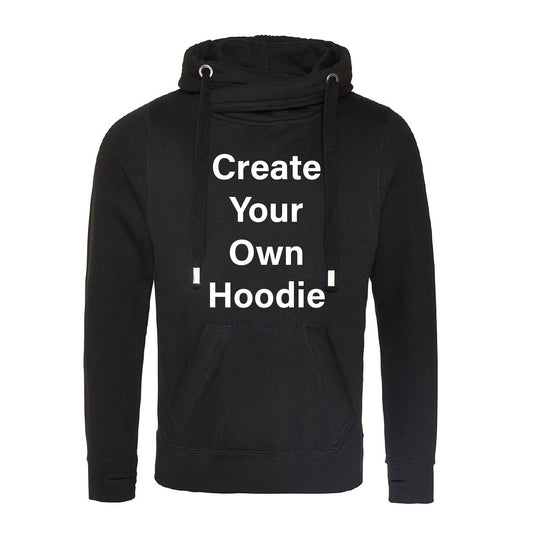 'Create Your Own' Fitted Cross-Neck Hoodie