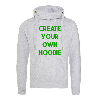 'Create Your Own' Fitted Cross-Neck Hoodie