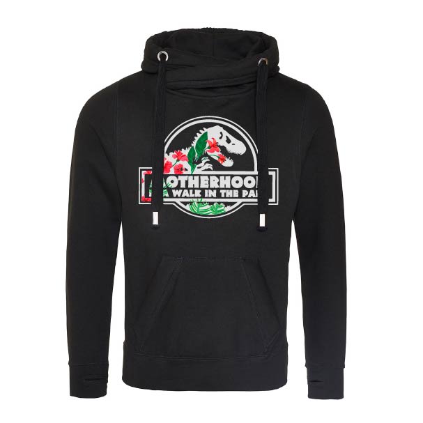 Walk In The Park (Motherhood) Fitted Cross-Neck Hoodie