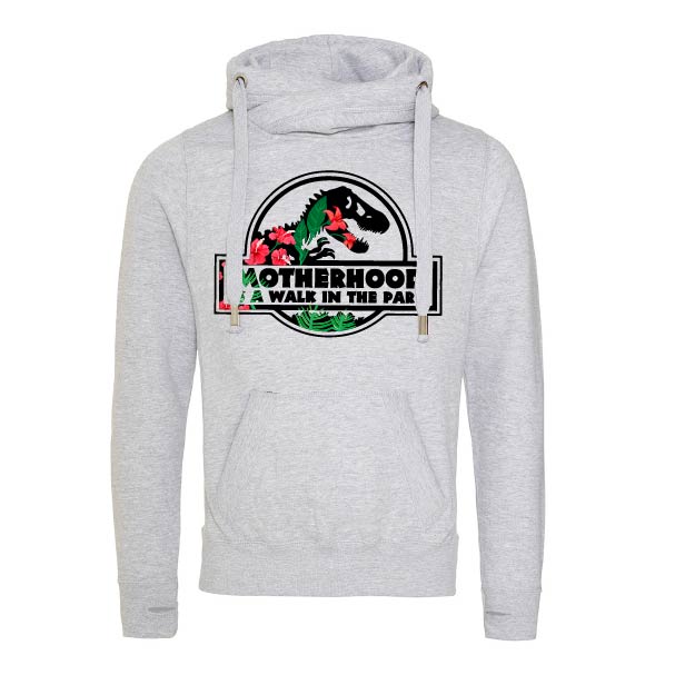 Walk In The Park (Motherhood) Fitted Cross-Neck Hoodie