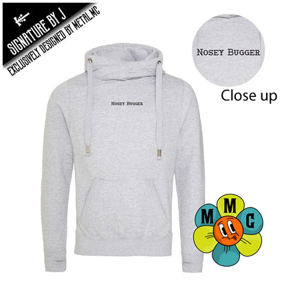 Nosey (Various Options) Fitted Cross-Neck Hoodie