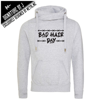 Bad Hair Day Fitted Cross-Neck Hoodie