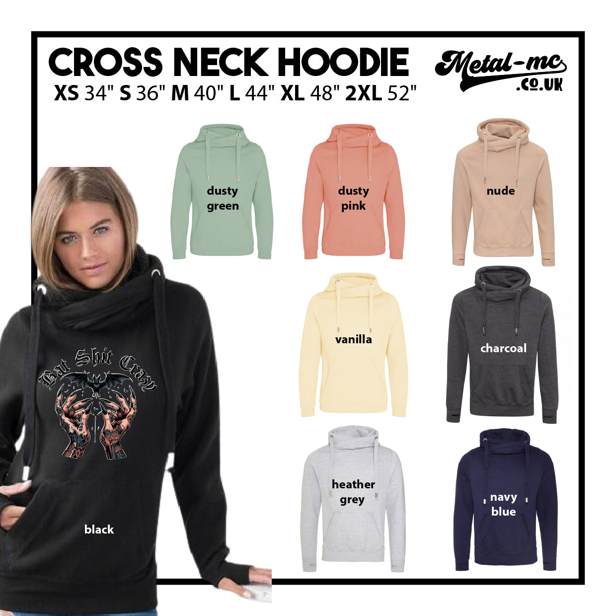 Natural Born Sinner Cross Neck Hoodie