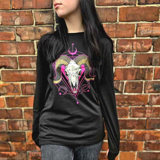 Pink Ram Long Sleeved T-shirt