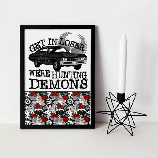 Get In Loser (SPN) Archival Art Print