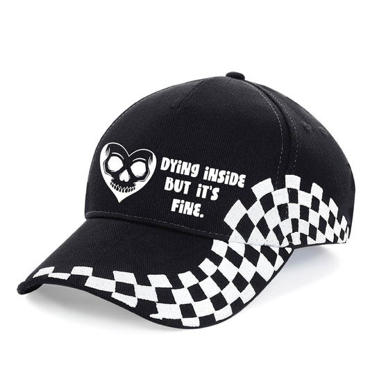 Checkerboard Baseball Cap - Dying Inside