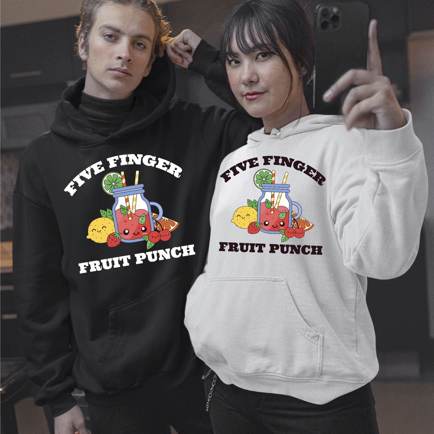 Five Finger Fruit Punch Overhead Hoodie