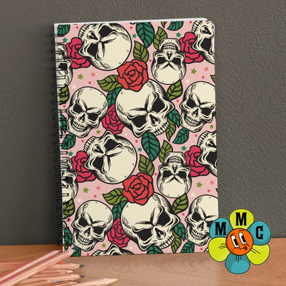 Floral Skull Notebook