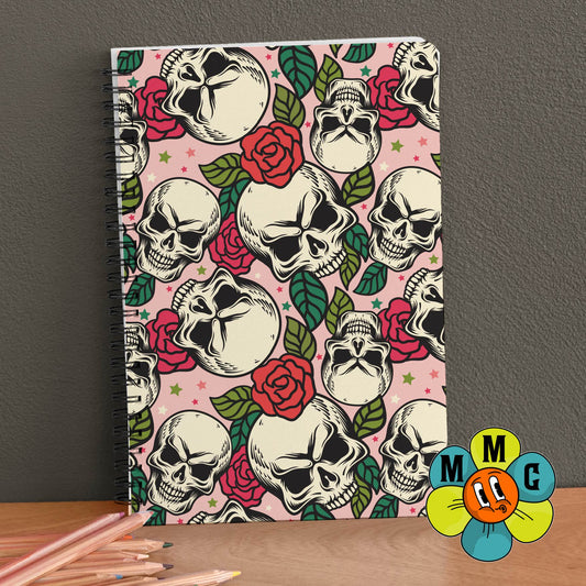 Floral Skull Notebook